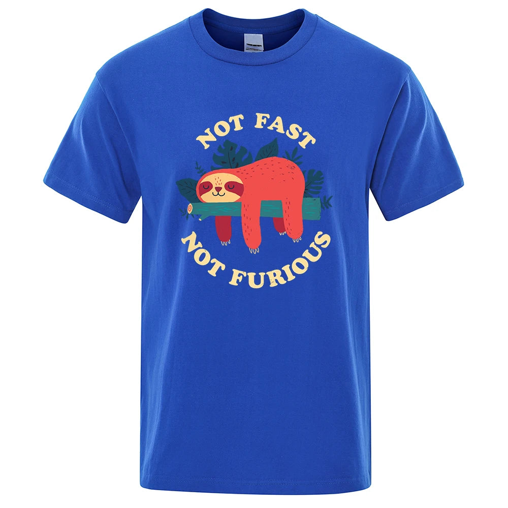 Not Fast Not Furious Sloth T-Shirt