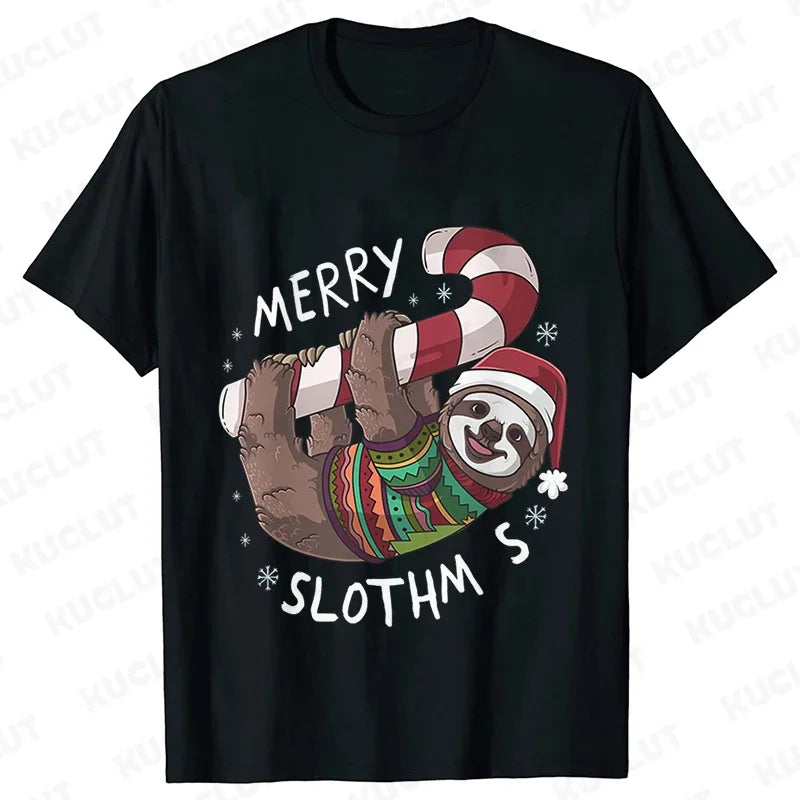 Sloth Festive T-Shirt