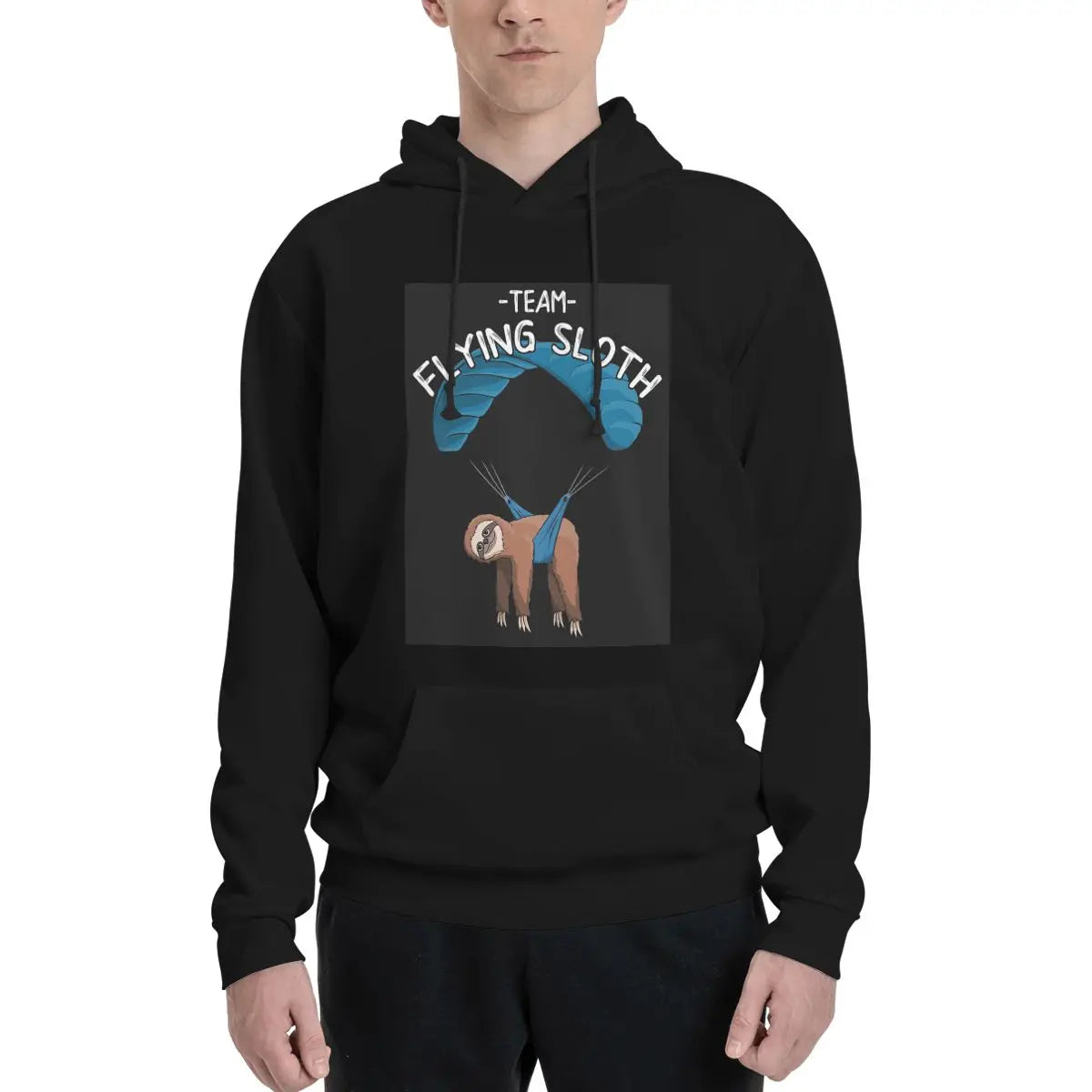 Paragliding Flying Sloth Hoodie
