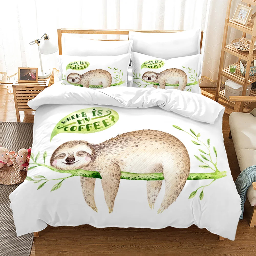 Sloth Duvet Cover Set