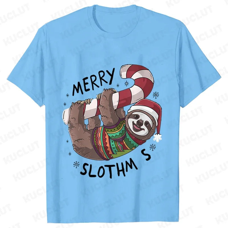 Sloth Festive T-Shirt