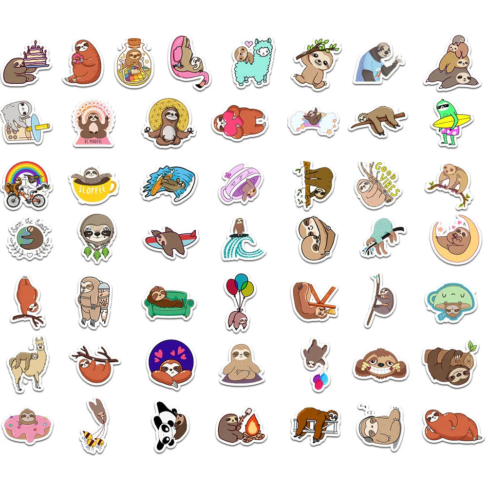 Sloth Daily Life Stickers
