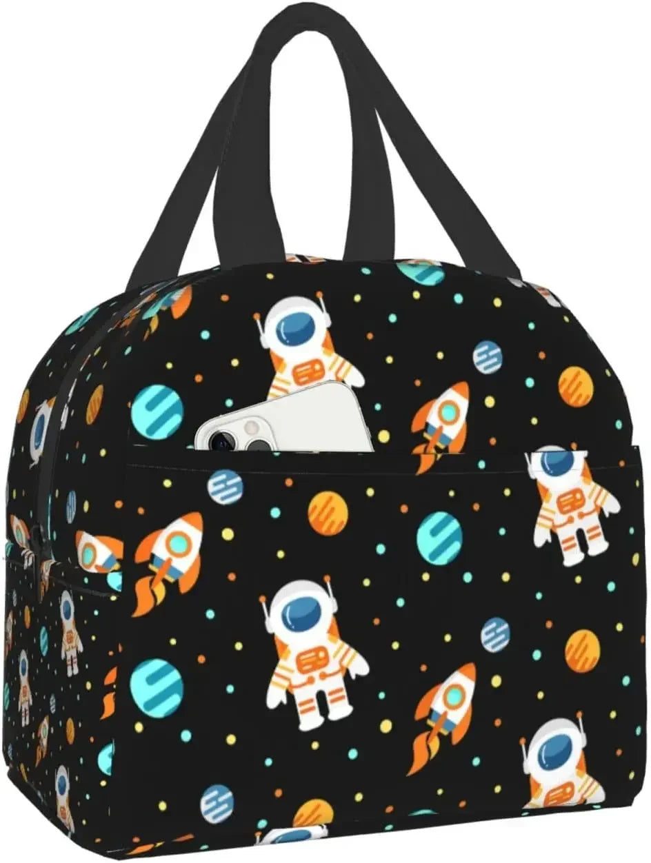Cute Sloth Lunch Box for Kids Girls, Cartoon Animal Flower Trees Insulated Lunchbox Bento Tote Bag for Teens Back