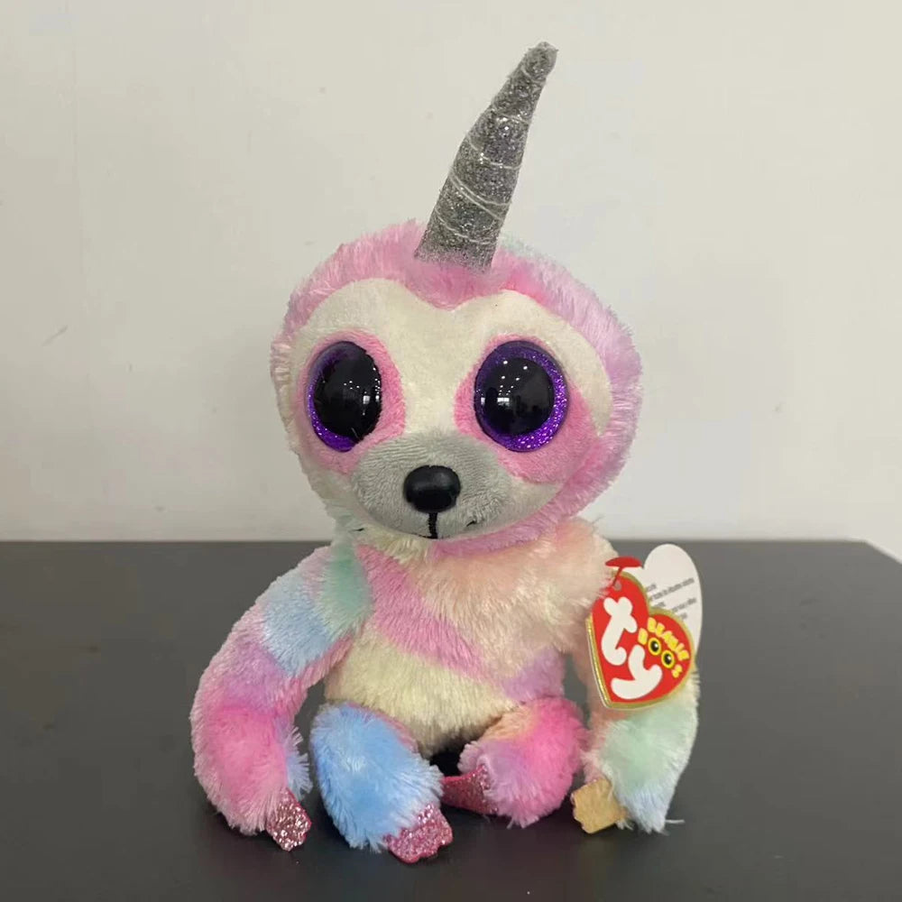 Ty Beanie Boos Plush Rainbow Sloth