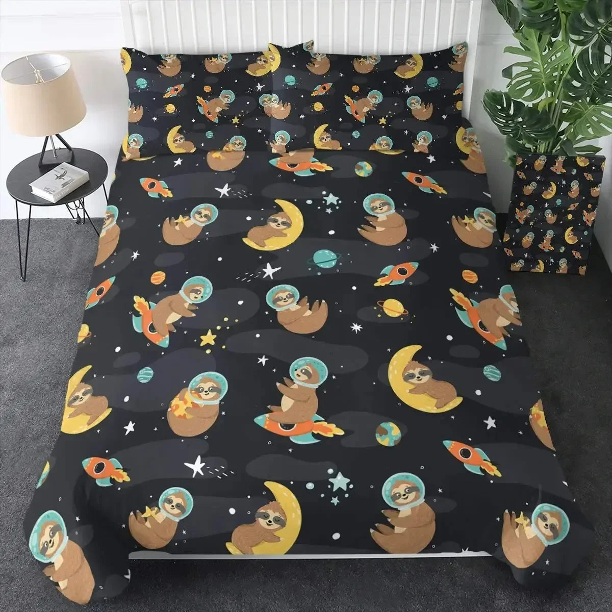 Astronaut Space Sloth Duvet Cover Set product photo