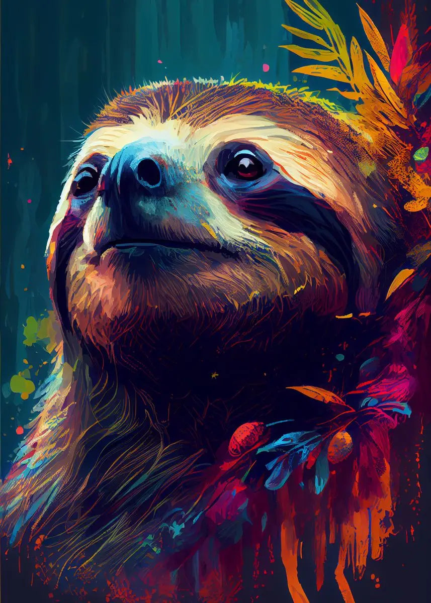 Sloth Artwork Poster