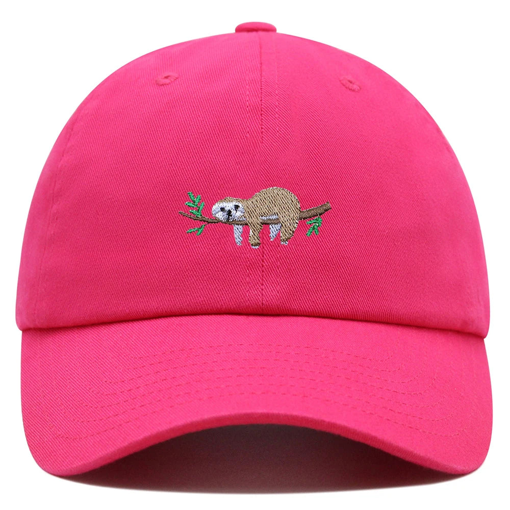 Sloth On A Branch Baseball Cap