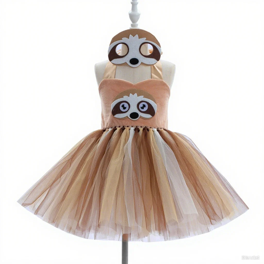 Girls Stage Performance Animal Cosplay Tutu 2-12 Years