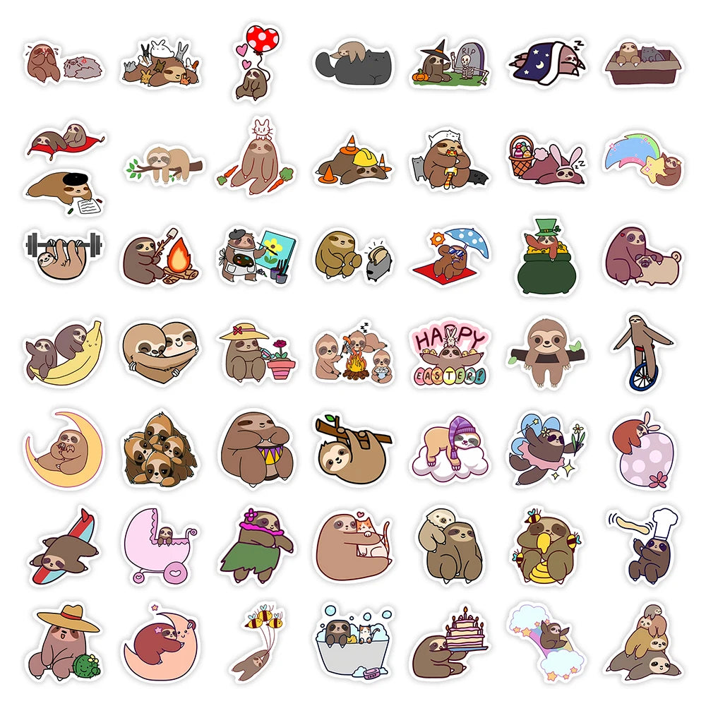 Cute Sloth Stickers
