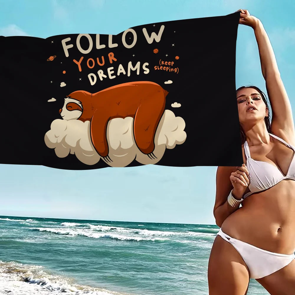 Sloth Microfiber Towel