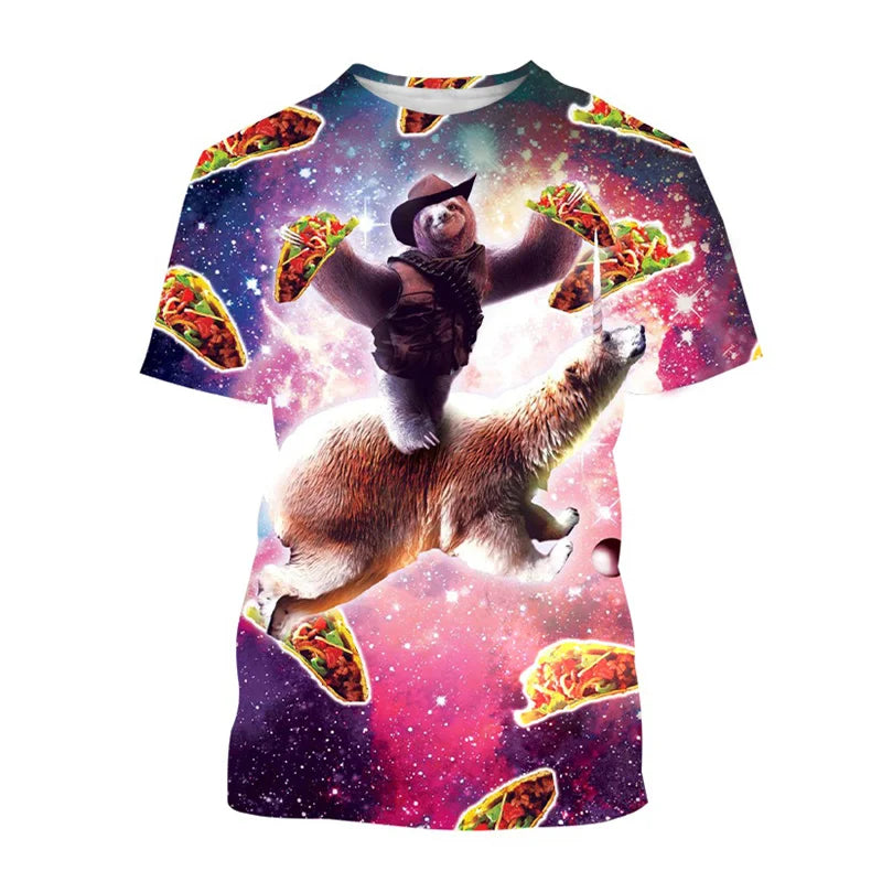 Sloth & Polar Bear Galaxy T-Shirt