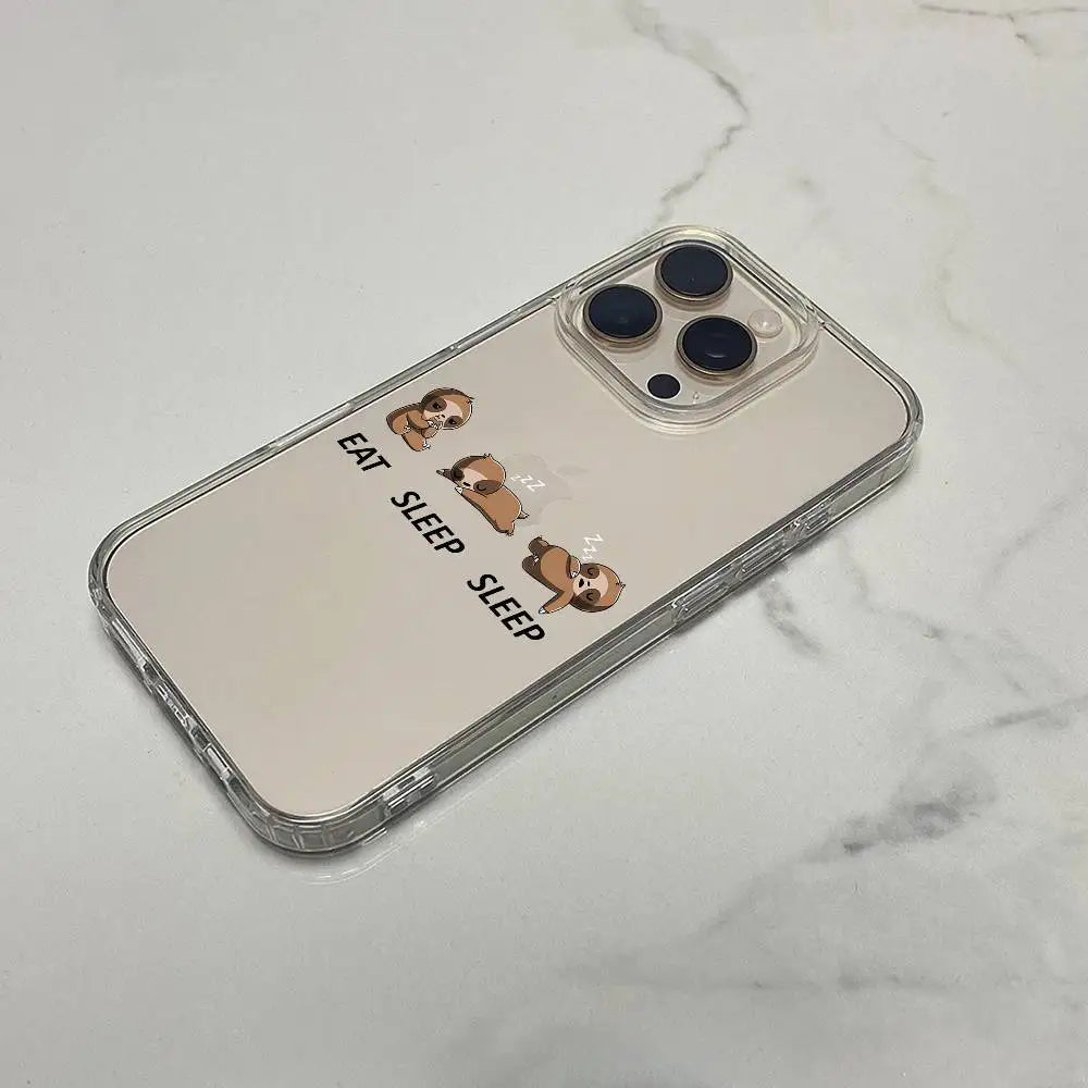 Eat Sleep Sleep Sloth iPhone Case