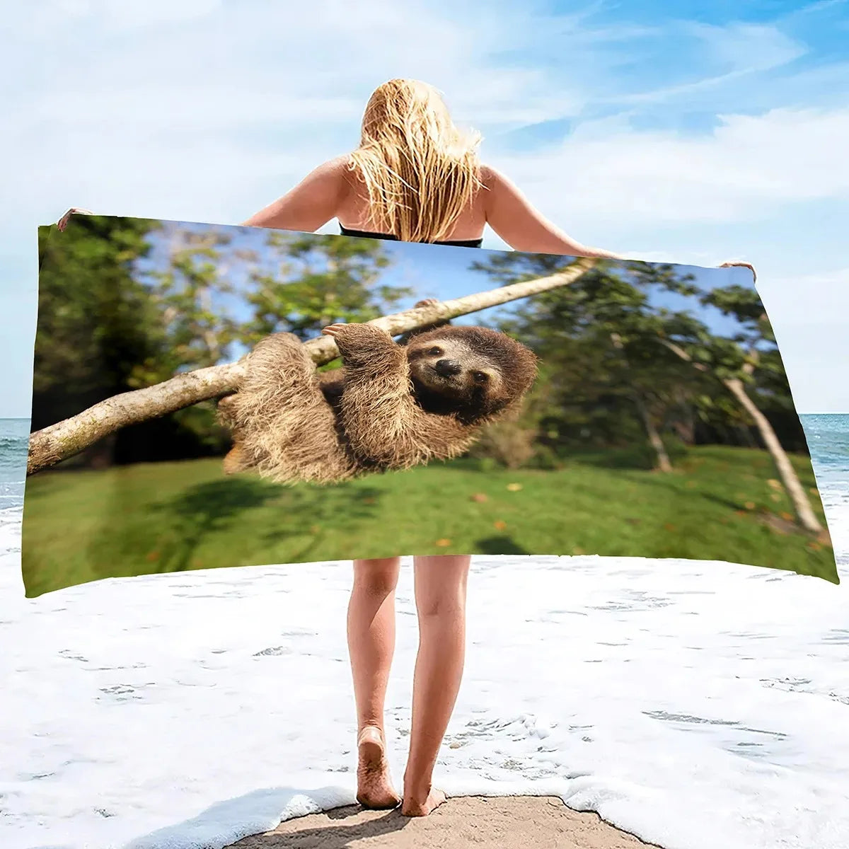 Sloth Microfiber Towel