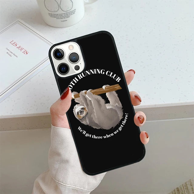 Sloth Hiking Team Phone Case For iPhone