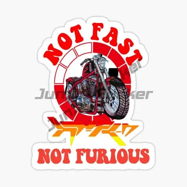 Not Fast Not Furious Sloth Sticker