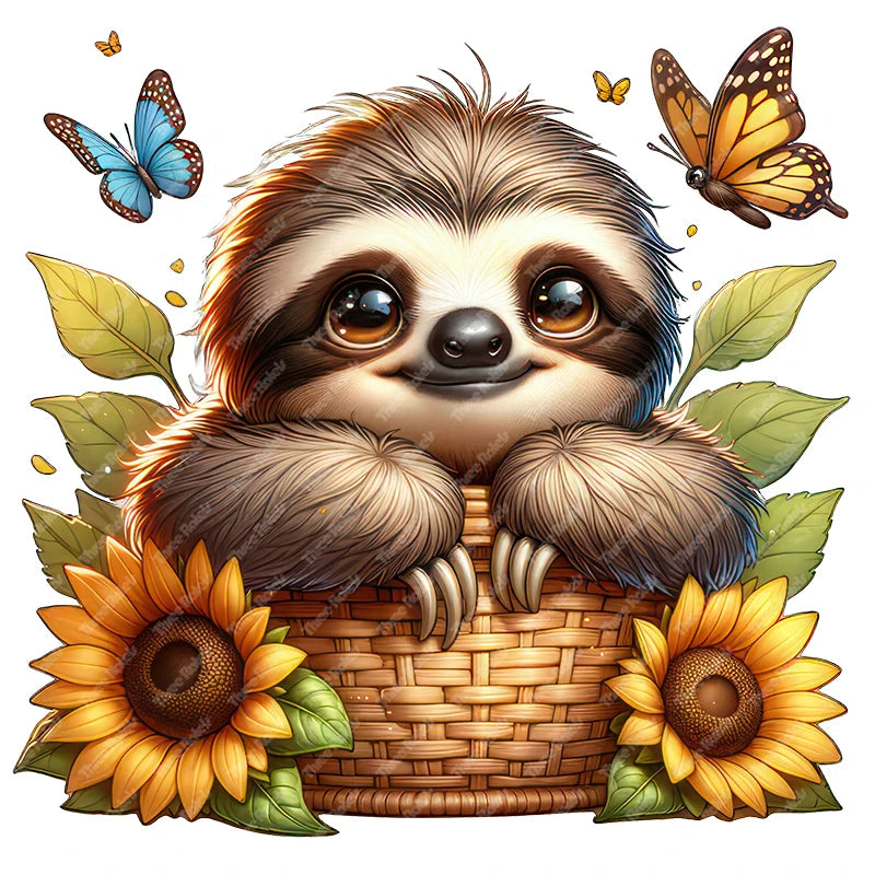Cartoon Sloth Wall Sticker