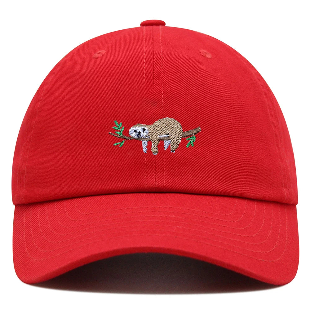 Sloth On A Branch Baseball Cap