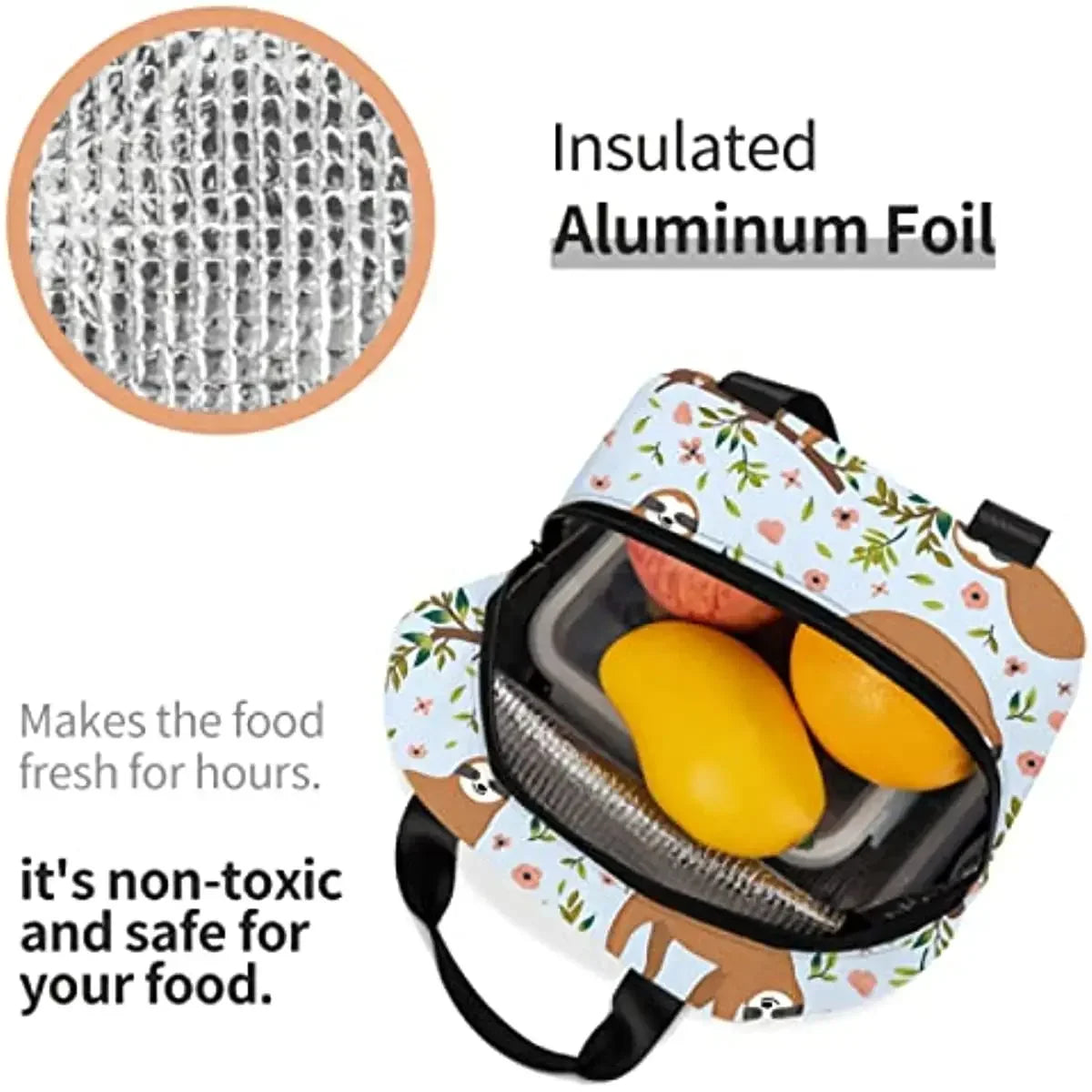 Cute Sloth Lunch Bag