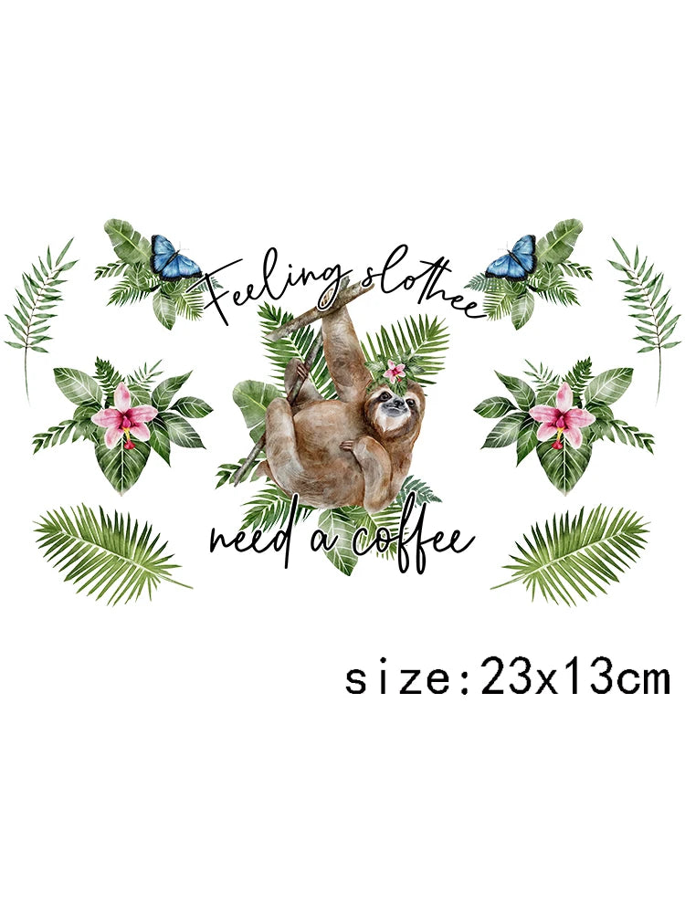 1 Piece Sloth Durable Waterproof Decal