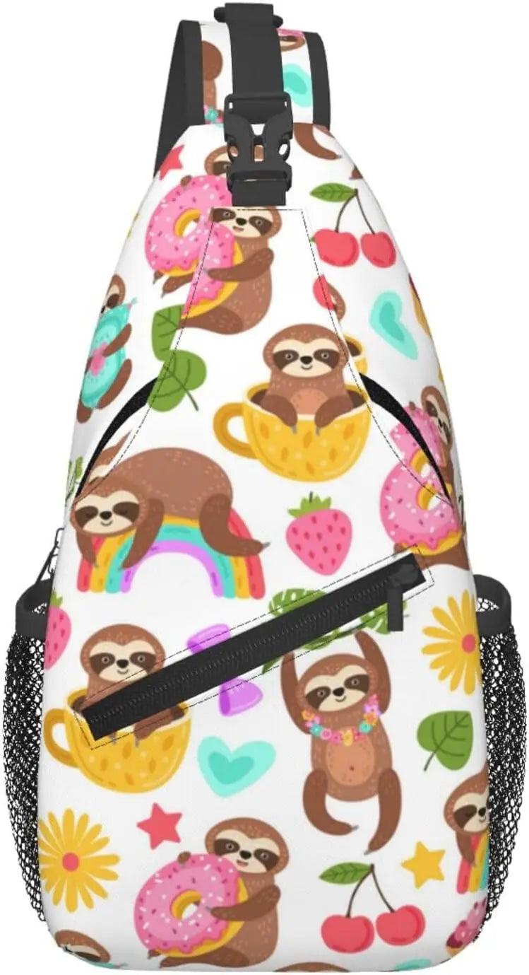 Cute Sloth Sling Backpack