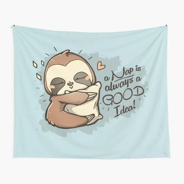 A Nap Is Always A Good Idea Sloth Wall Art Tapestry