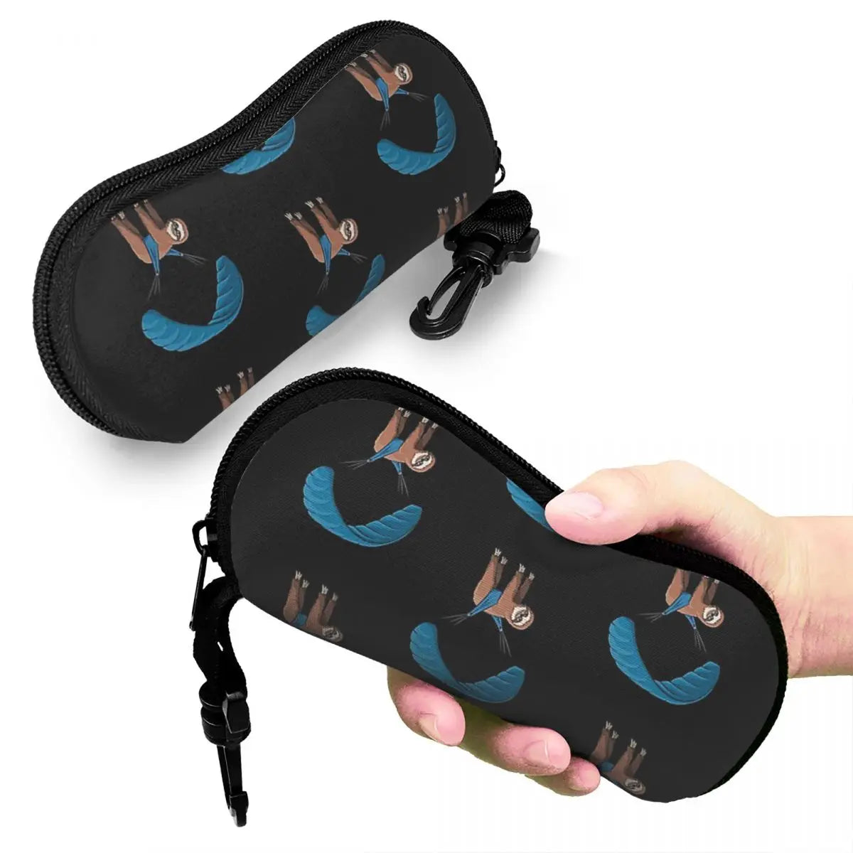 Paragliding Flying Sloth Glasses Case