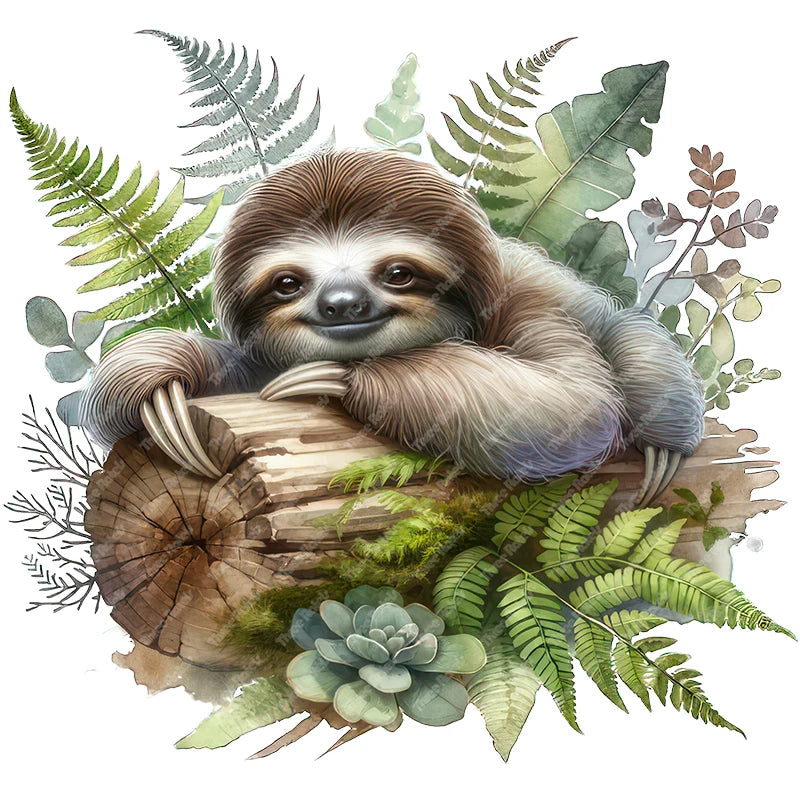 Cartoon Sloth Wall Sticker