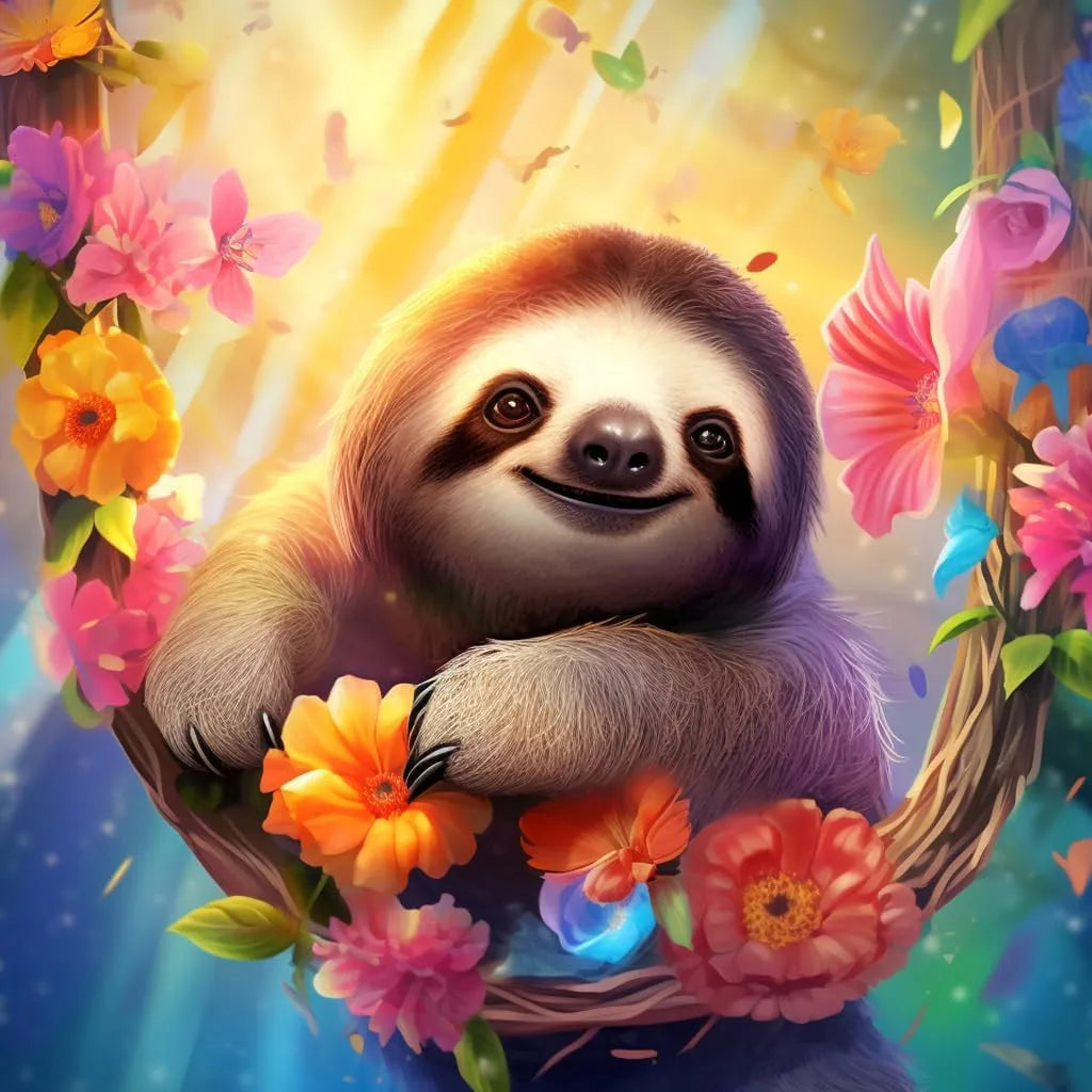 Adorable Sloth Diamond Art Kits