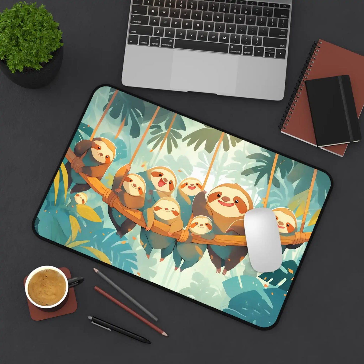 Family Of Sloths Mouse Pad