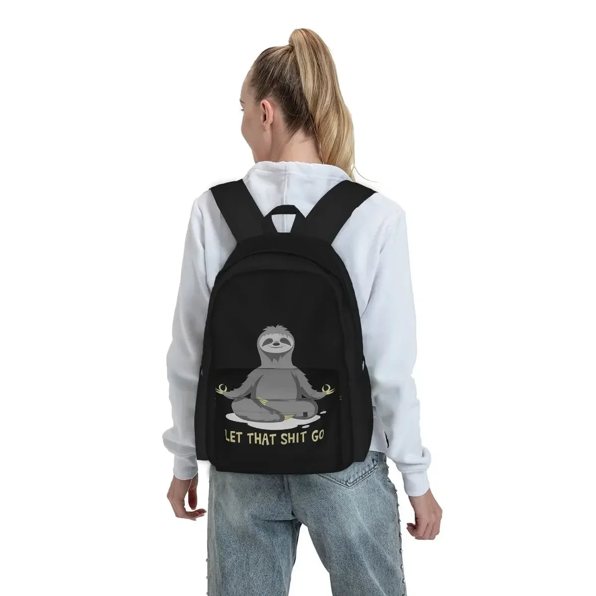 Yoga Sloth Meditating Backpack