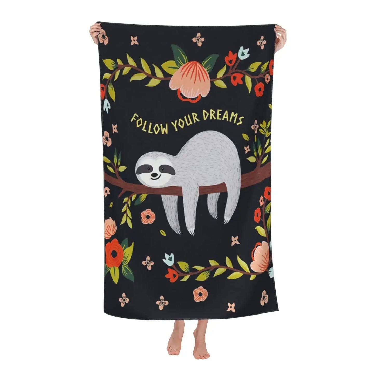 Follow Your Dreams Sloth Towel