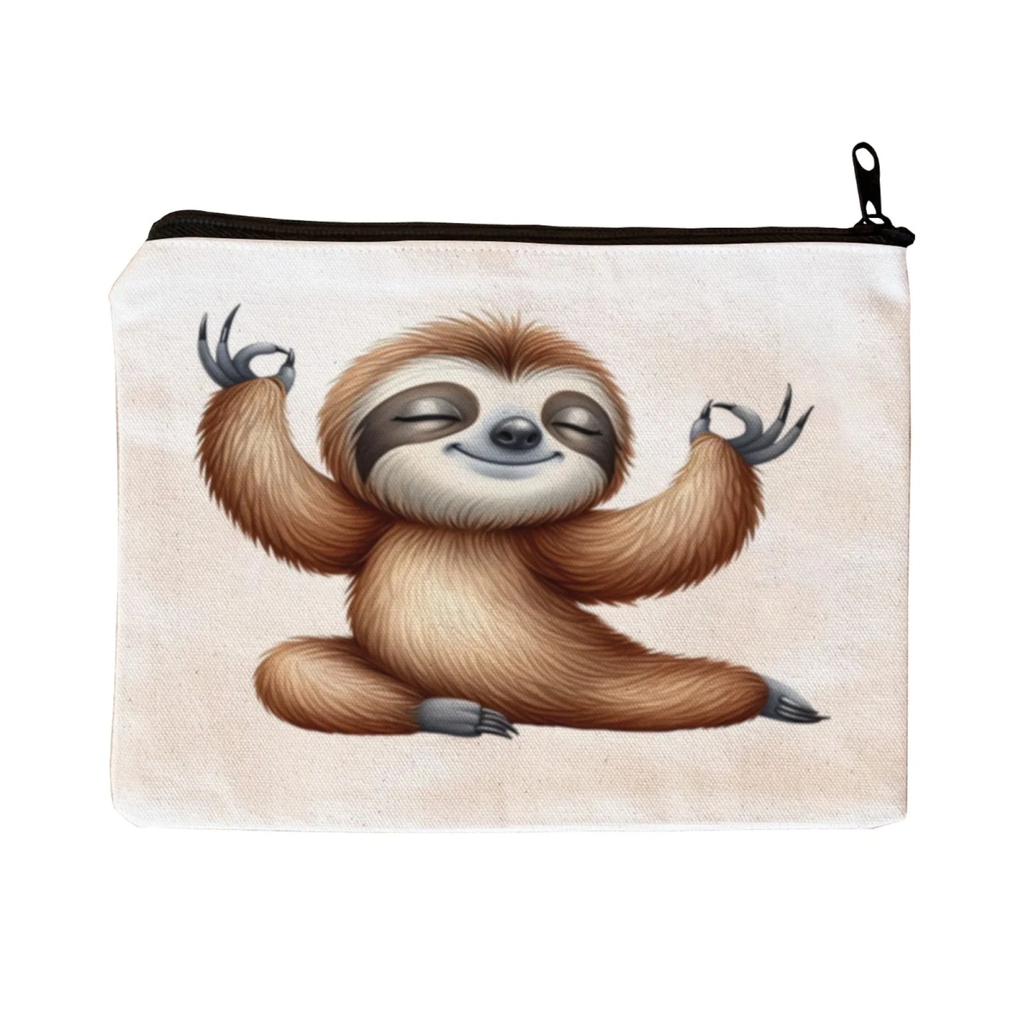 Sloth Yoga Makeup Bag