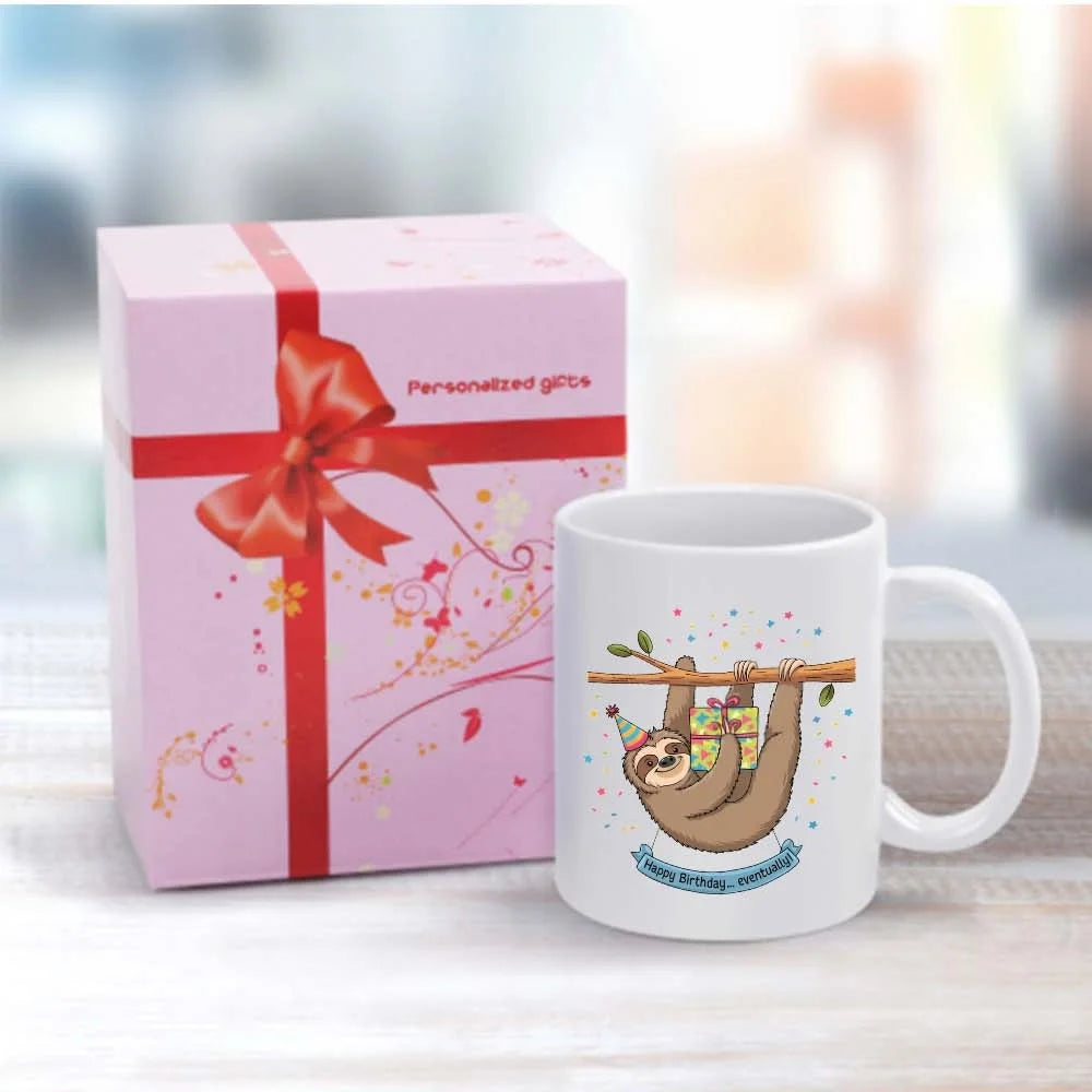 Happy Birthday Sloth Mug