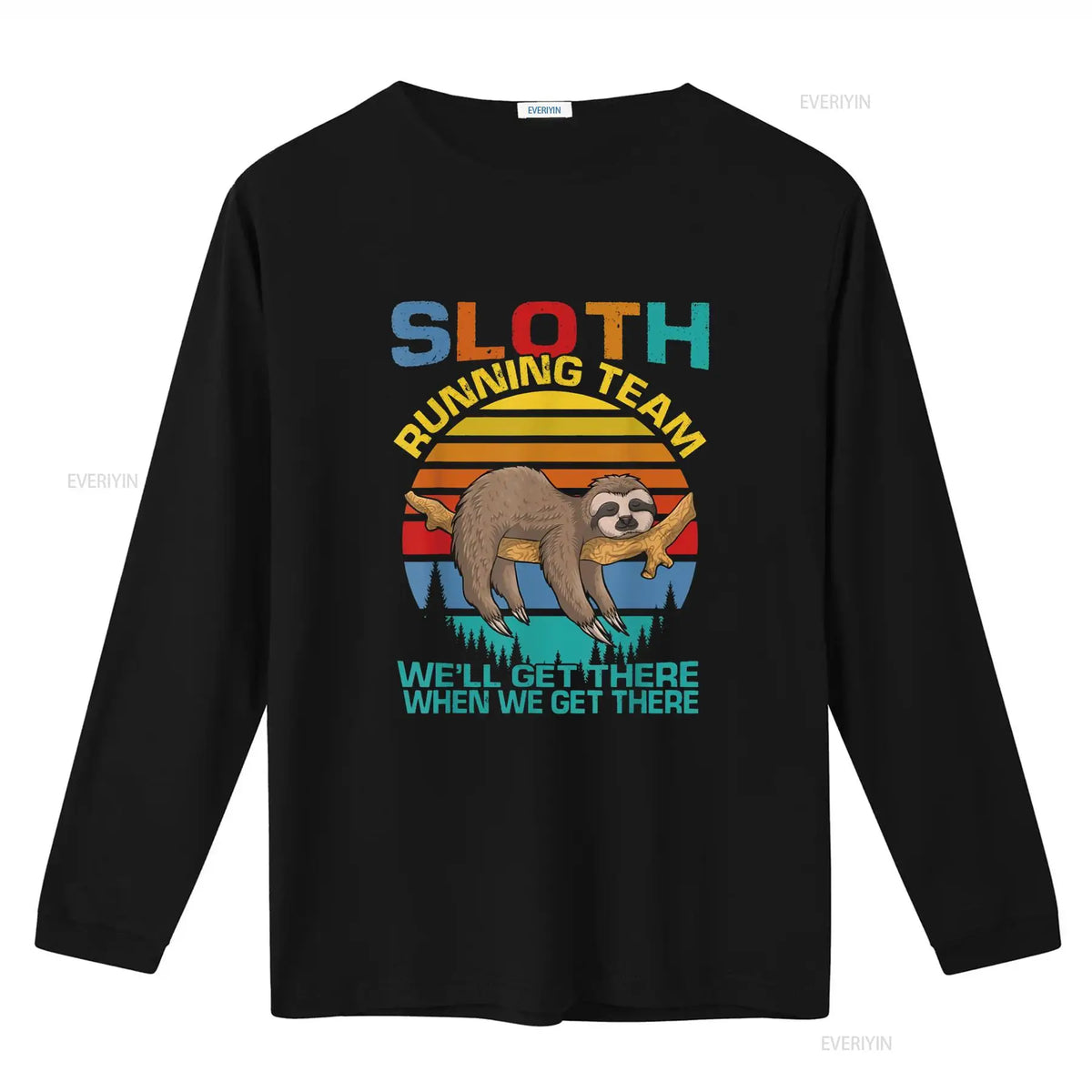 Sloth Running Team Long Sleeve T-Shirt