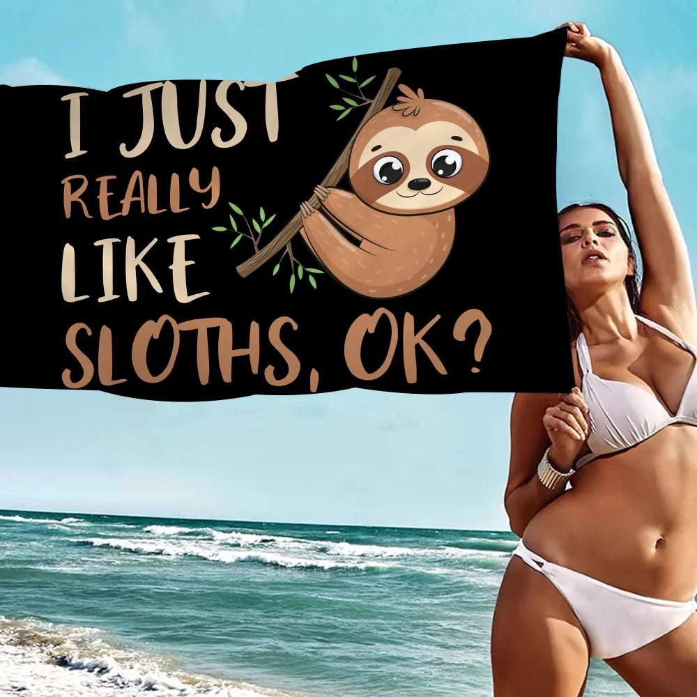 Sloth Microfiber Towel