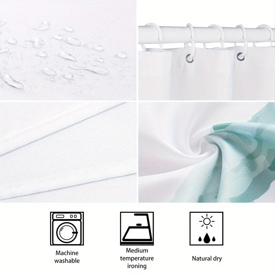 Sloth Family Playing Guitar Shower Curtain