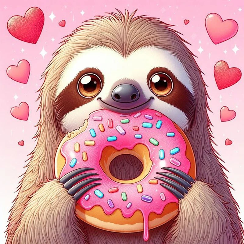 Sloth Diamond Art Kit