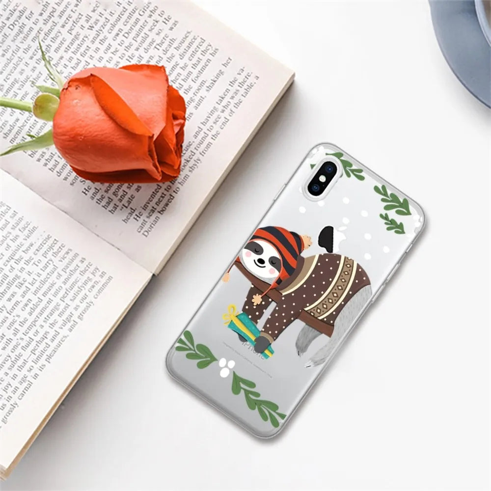 Winter Sloth iPhone Case