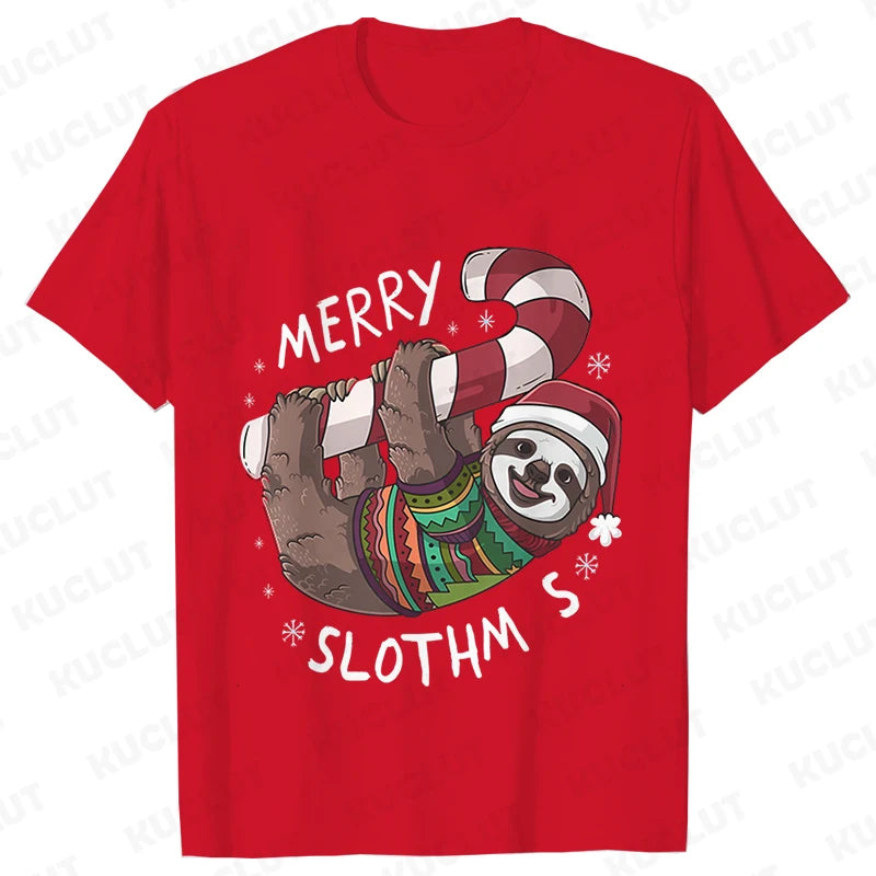 Sloth Festive T-Shirt