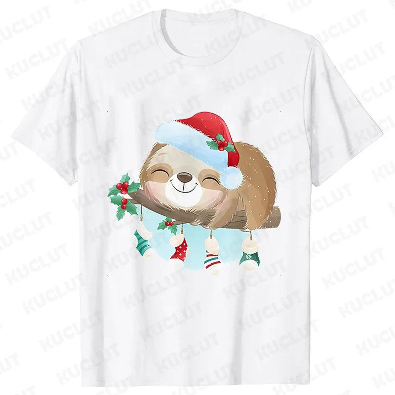 Sloth Festive T-Shirt