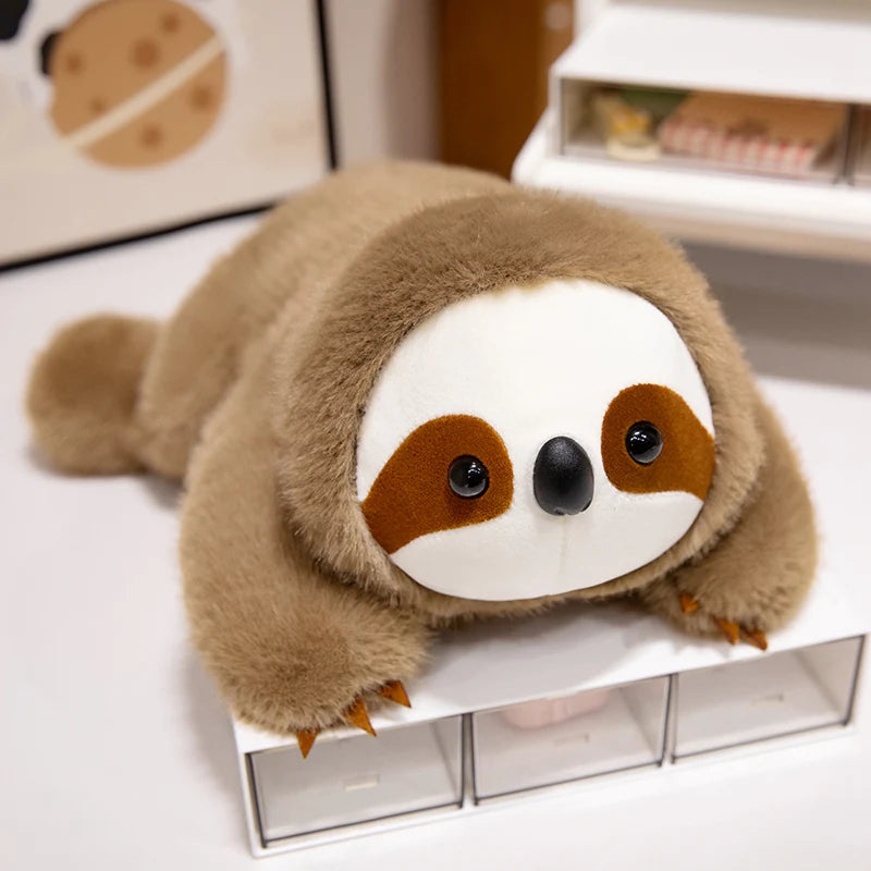 Lying Down Sloth Plush Toy