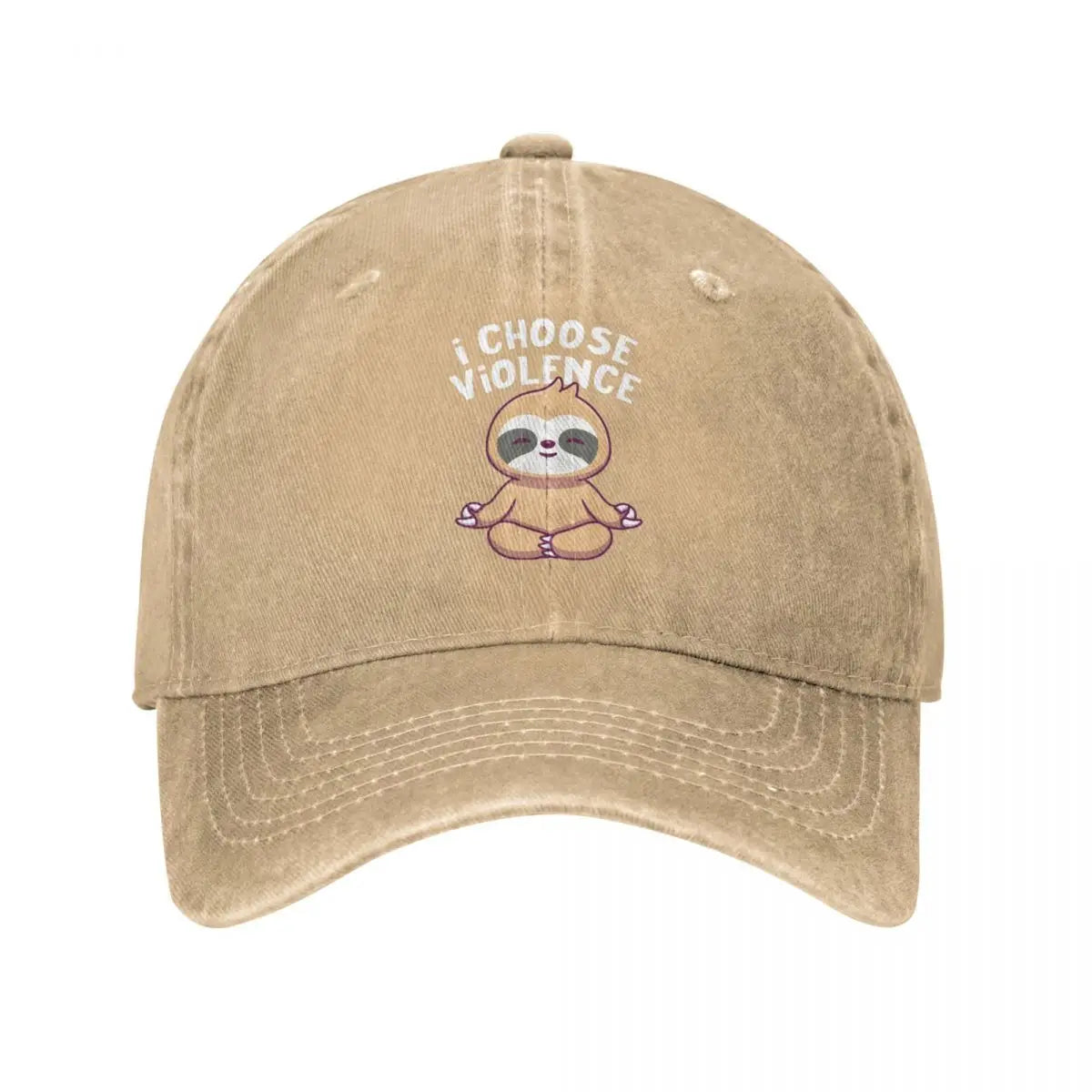 I Choose Violence Sloth Baseball Cap
