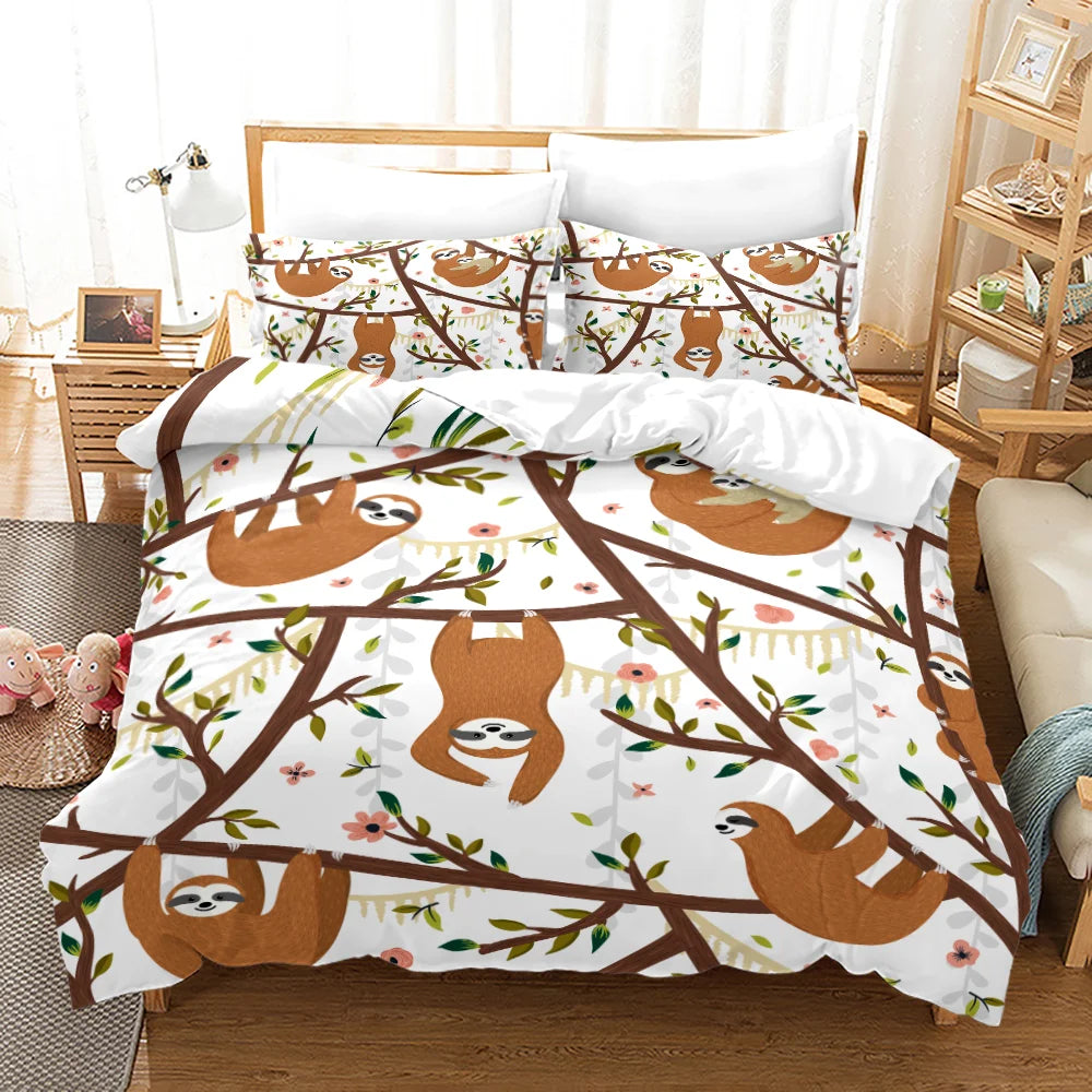 Sloth Duvet Cover Set