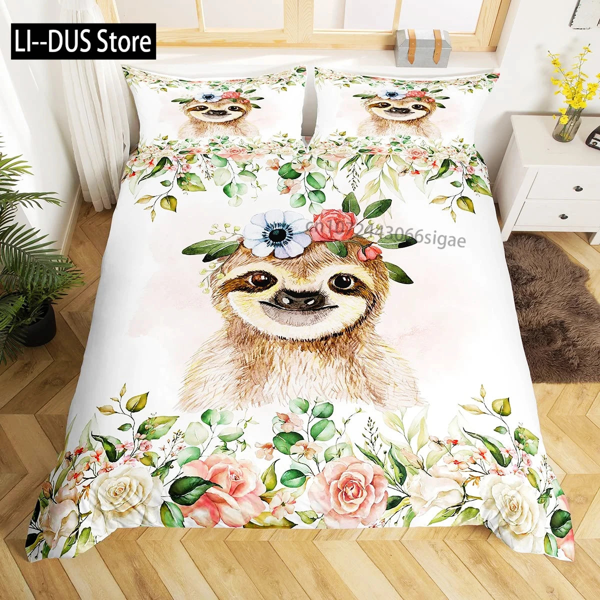 Sloth Duvet Cover Bedding Set
