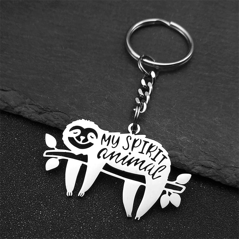 My Spirit Animal Sloth Keychain