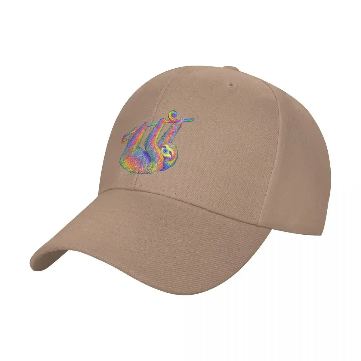 Hanging Around Psychedelic Sloth Baseball Cap