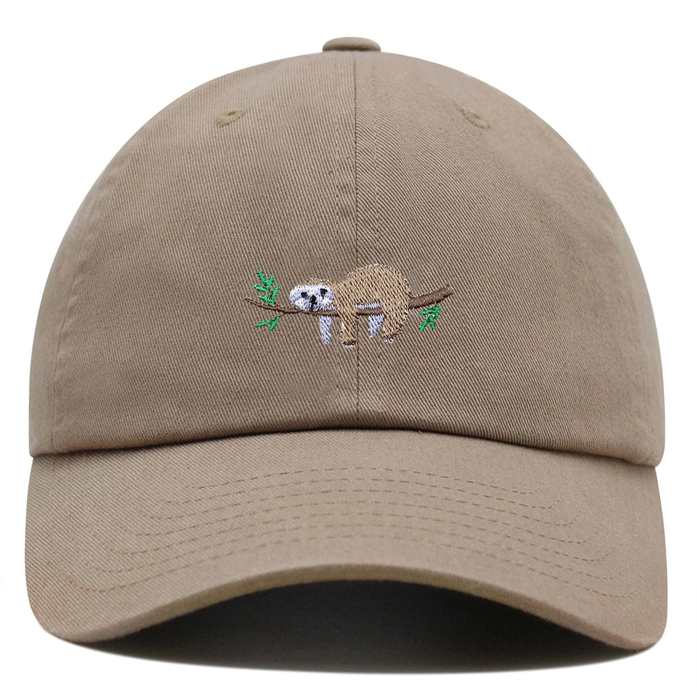 Sloth On A Branch Baseball Cap