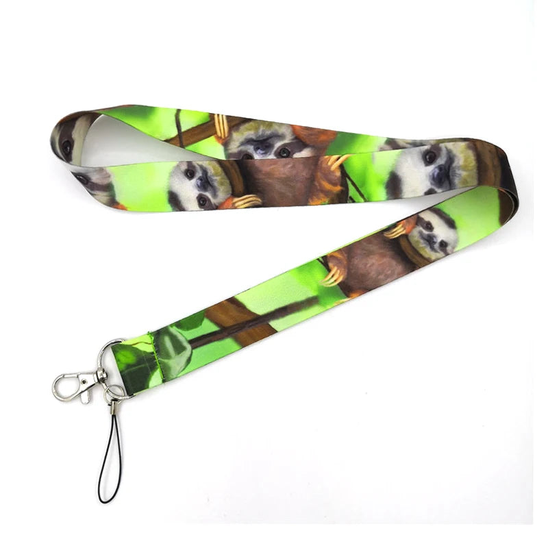Sloth Lanyard Badge Holder ID Card