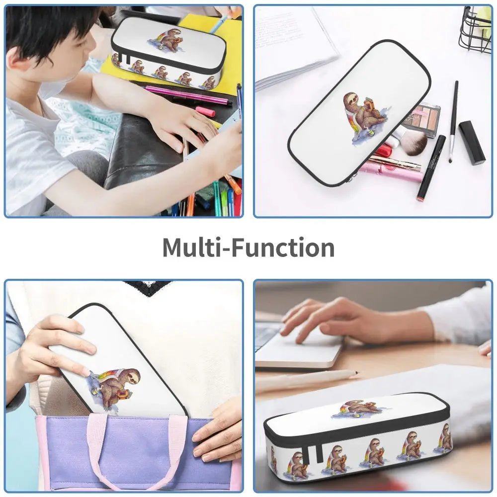 Sloth Reading Pencil Case