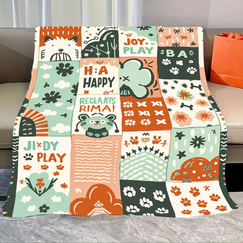 Sloth On Tree Branch Blanket